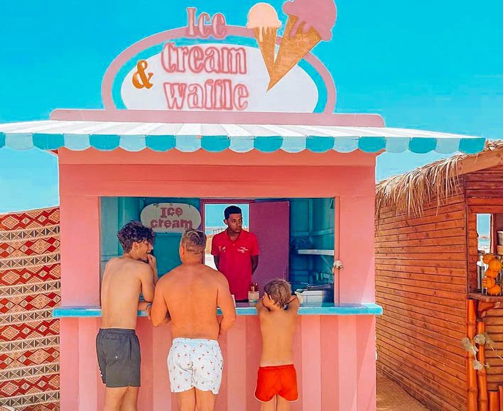 Paradise Island Hurghada Ice Ice cream and waffles zone