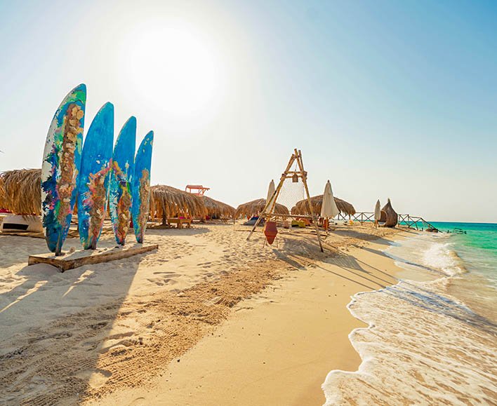 Paradise Island beach Hurghada