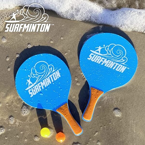 Classic Beach Tennis Wooden Paddle Game Set |Paradise Island Hurghada